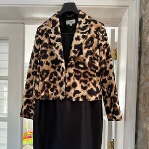 Leopard jacket and dress